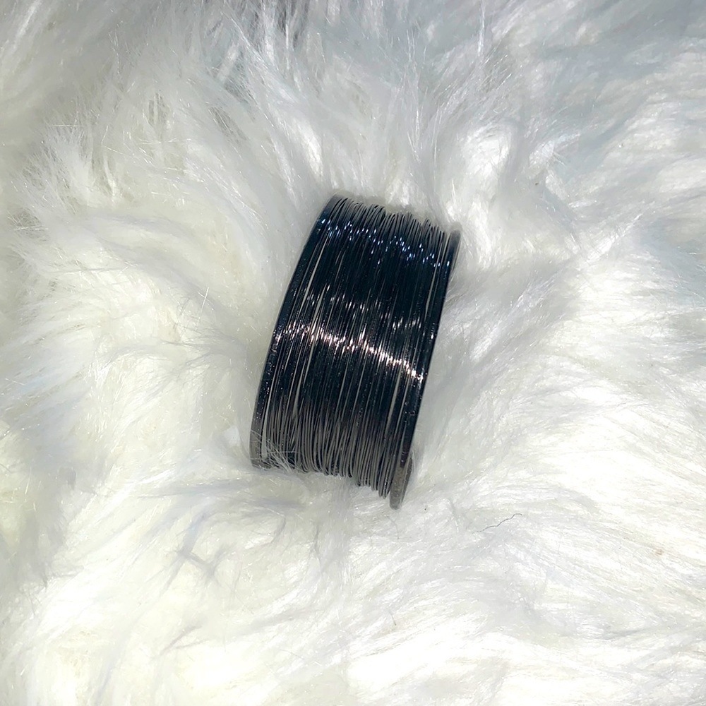 Grey silver bangle bracelet